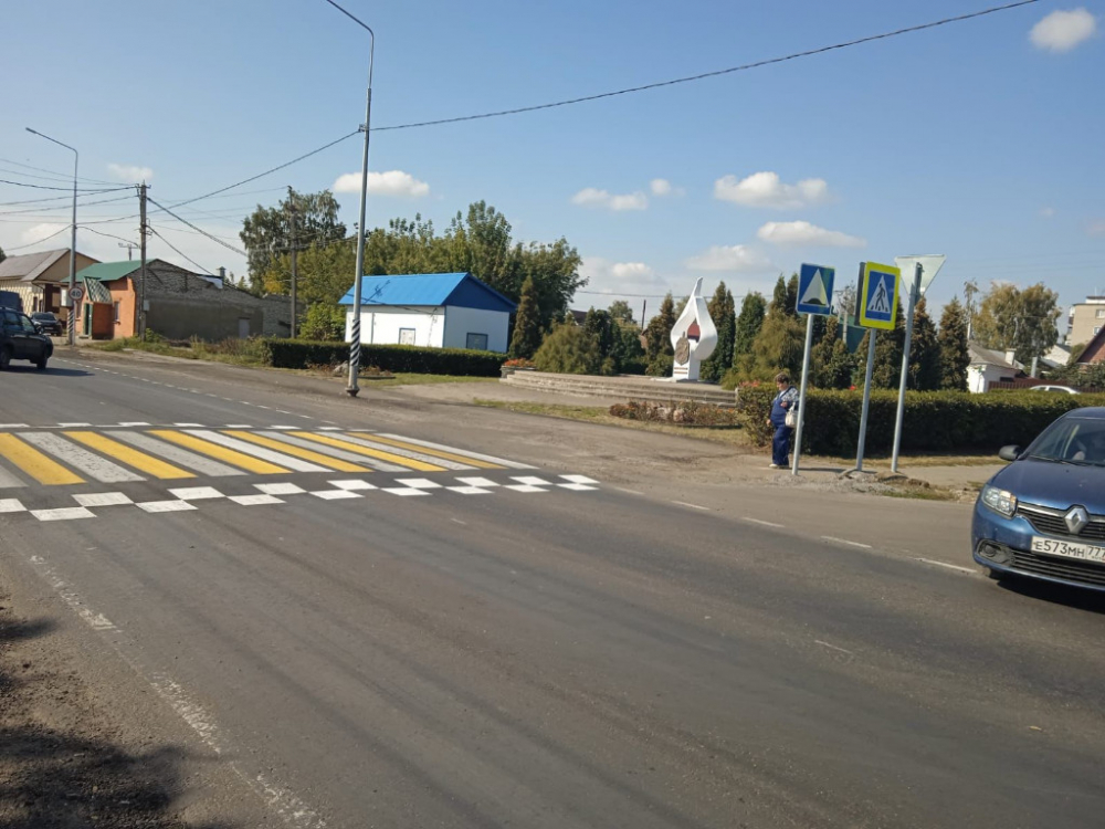 В Моршанске оборудуют первые в Тамбовской области проекционные пешеходные переходы