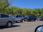 Из-за аварии на Рассказовском шоссе образовалась километровая пробка