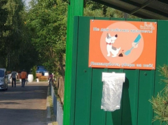 В Тамбове установили контейнеры для уборки за собаками