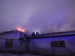 В Тамбове загорелся цех пиломатериалов