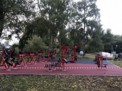 В Мичуринском фитнес-парке вандалы повредили резиновое покрытие