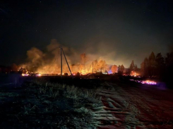 В посёлке Тихий угол в огне погиб человек