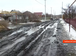 Жители села в Тамбовской области 10 лет ждут строительства дороги, утопая в грязи