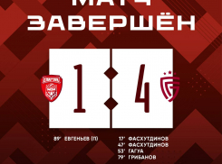 Белгородский «Салют» разгромил в Тамбове «Спартак» со счетом 1:4