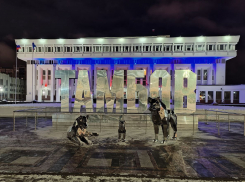 В Тамбове на площади Ленина поселилось семейство хромированных волков