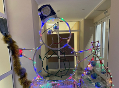 В центре Тамбова появился новогодний ЭкоСнеговик для сбора пластиковой тары