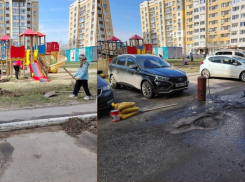 На севере Тамбова жители двух домов сами заасфальтировали ямы, не дожидаясь властей 