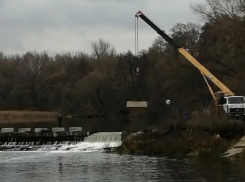 Под Тамбовом начали разбирать временную плотину