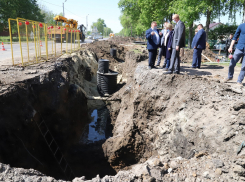 Реконструкция проблемного рассказовского коллектора завершена наполовину