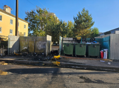 В центре Тамбова сгорел очередной контейнер