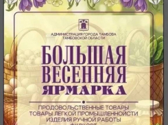 Большая весенняя ярмарка состоится в Тамбове 4 и 5 апреля