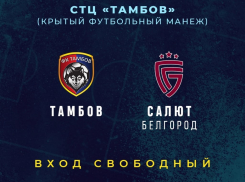 В новом году ФК «Тамбов» проведут свой первый матч против белгородцев