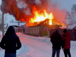 В Тамбове сгорел частный дом