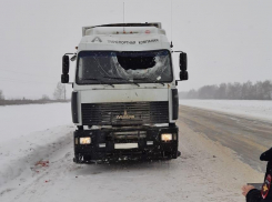 Лобовое стекло и голову водителя разбил кусок льда, отлетевший от встречной машины 