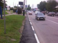 Несуществующий бордюр на Киквидзе стал реальным 