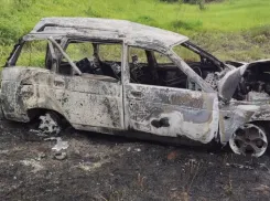 Под Мичуринском в машине заживо сгорел человек