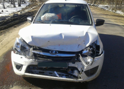«Mitsubishi Lancer» и «Лада Гранта» нашли друг друга на встречке в Мичуринском районе 