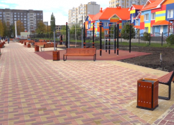 Благоустройство самого большого сквера на западе Тамбова подходит к концу