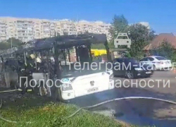 В Тамбове вновь сгорел пассажирский автобус