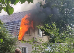 В Тамбове произошёл пожар в частном доме