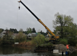 В Пригородном лесу начали восстановление временной плотины