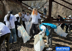 На Студенце в Тамбове собрали больше 6 кубометров мусора