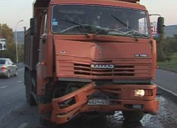На дороге в Гавриловском районе столкнулись грузовики с прицепами.