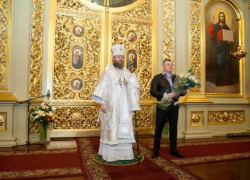 В Пасхальной службе в Тамбове принял участие губернатор
