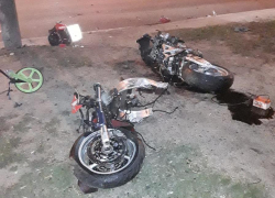 В аварии на севере Тамбова мотоцикл разорвало на несколько частей