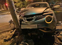 «Очевидцем» ночного ДТП в Тамбове стал бетонный столб