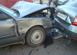 На севере Тамбова столкнулись 6 автомобилей