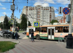 Из-за сломавшегося троллейбуса в центре Тамбова образовалась пробка