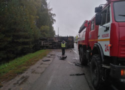 В Рассказовском районе произошло ДТП с участием грузовика и двух легковых автомобилей 