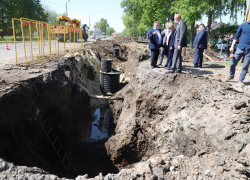Реконструкция проблемного рассказовского коллектора завершена наполовину