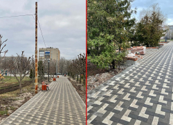 В Парке Победы с прошлого года не могут уложить плитку 