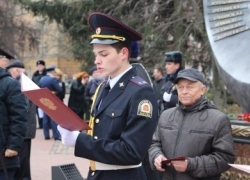 Тамбовские кадеты дали торжественную клятву у мемориала "Солдатам правопорядка"  
