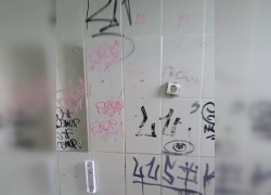 Вандалы разрисовали общественный туалет в Олимпийском парке в Тамбове 