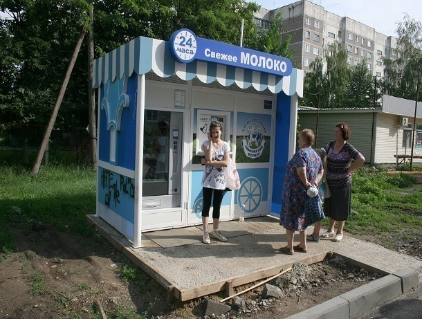 На улицах Тамбова снова открылись круглосуточные автоматы «Свежее молоко»