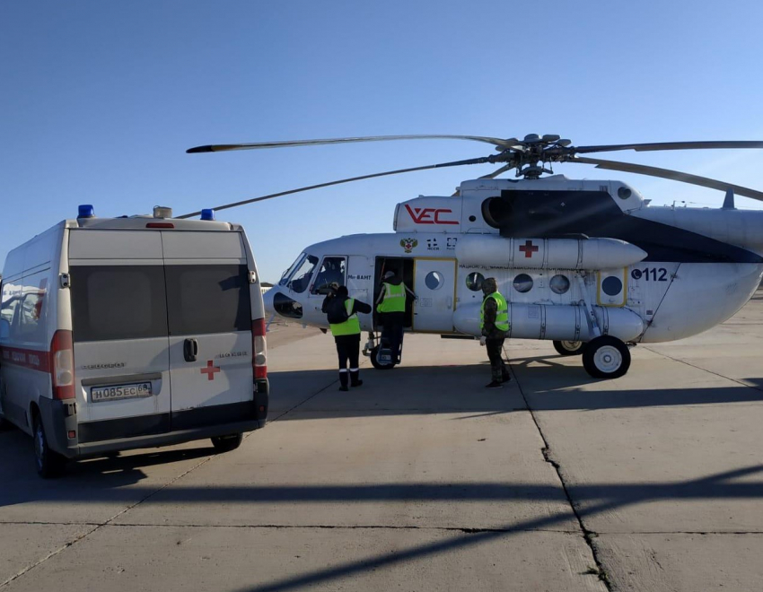 В Тамбовской области вертолёт санавиации доставил первого пациента в больницу