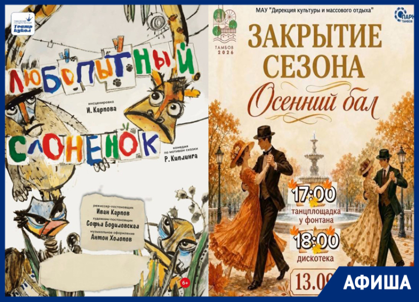 Спектакли, мастер-классы, бал: афиша на сентябрьские выходные в Тамбове