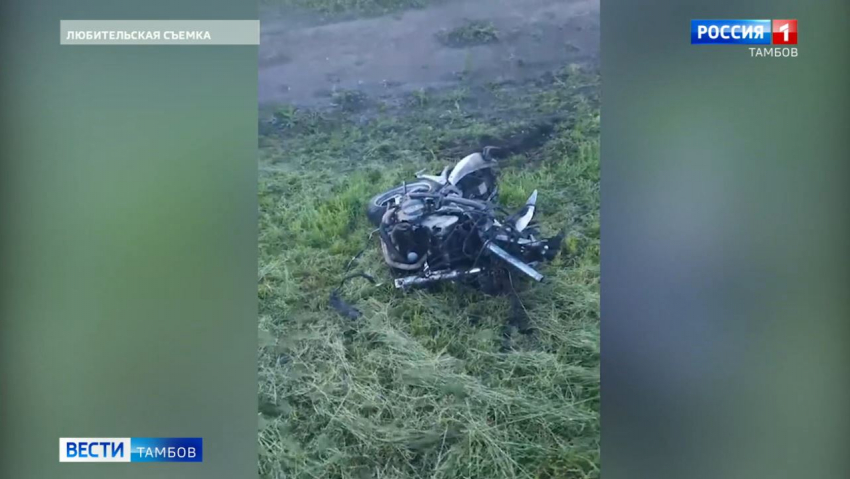 На выезде из Тамбова рано утром разбился мотоциклист