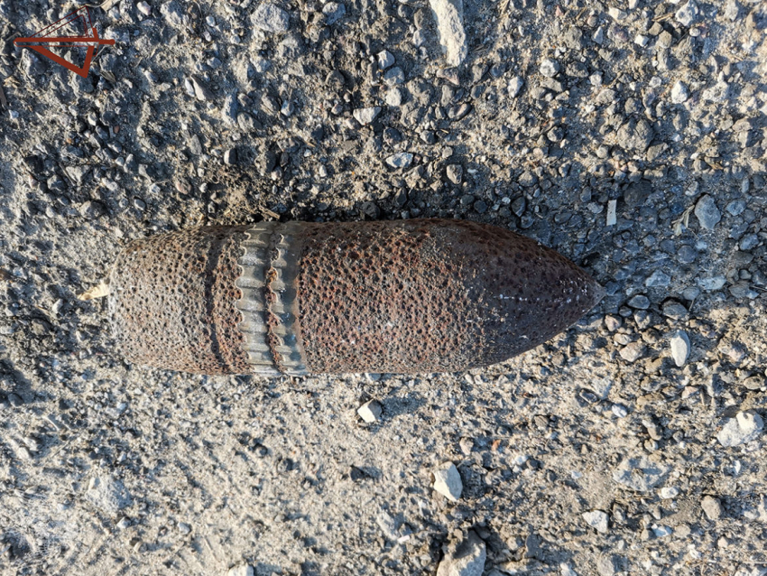 Вблизи автодороги «Тамбов-Воронеж» нашли артиллерийский снаряд
