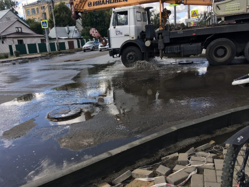 В Тамбове на Гастелло вновь произошла коммунальная авария