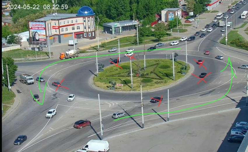 В Тамбове увеличили диаметр кольца на перекрёстке улиц Мичуринской и Магистральной