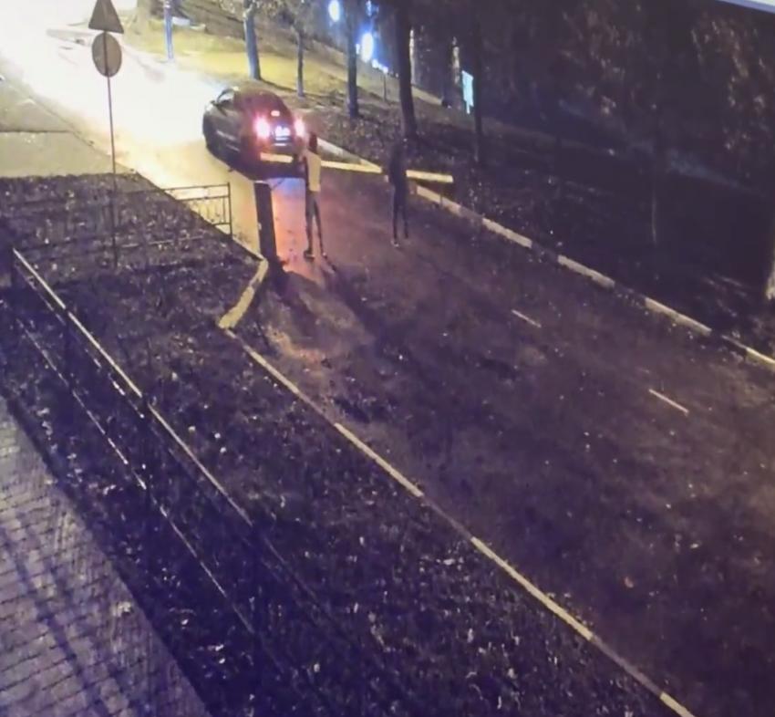 В Тамбове молодые люди на авто сломали шлагбаум на Набережной