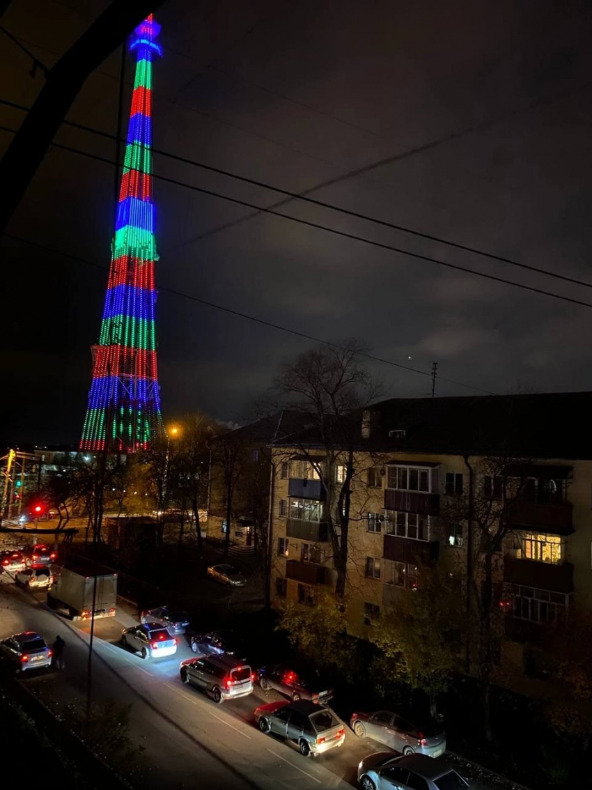 Тамбовская телебашня 18 марта сменит подсветку на праздничную