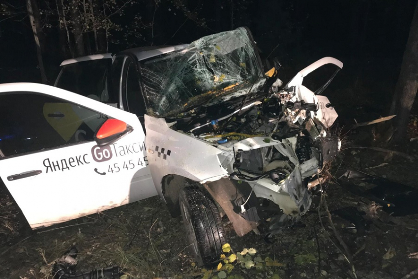 В Пригородном лесу «Яндекс-такси» врезалось в дерево, водитель погиб